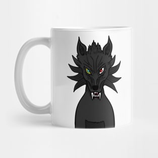 BussyWolves dark wolf Mug